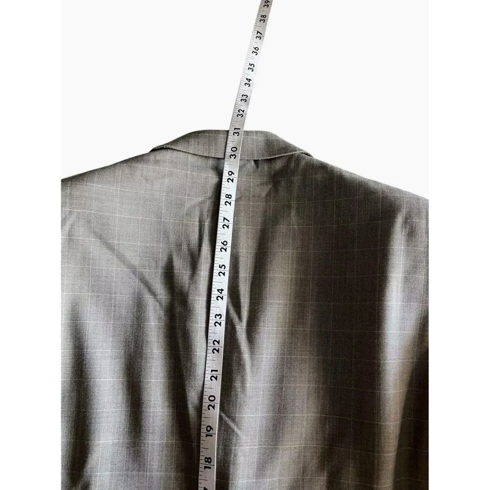 Ermenegildo Zegna x Gritti Men's 40S Blazer Windowpane Single Breasted Recent
